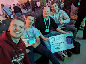 We won the international IBM Hackathon 2017